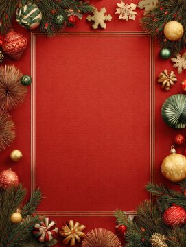 christmas card frame banner background with text space for greeting or social media post merry christmas and happy new year neo art cards x v 1 44