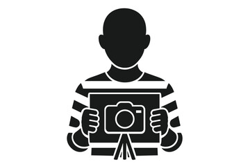 The Palm Jumeirah icon outline style isolated on white background, Dubai landmark vector illustration, Arabian Peninsula symbol, UAE famous man-made island graphic