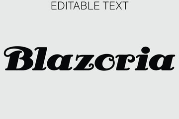 Retro blazoria text with editable space for your message
