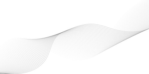 Abstract line wave background. Technology abstract lines on white background. Undulate Grey Wave Swirl, frequency sound wave, twisted curve lines with blend effect.