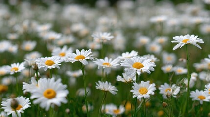 Fototapeta premium field of daisy flowers no logos no brands ar 169