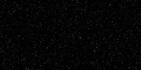 Twinkling lights on black background. Starry nights background. Distressed uneven noise texture overlay. Glowing small particles or snowfall.