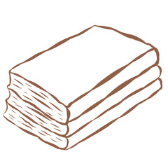 Line Art of Book Illustration. Hand-Drawn Doodle.
