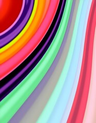 Obraz premium Wavy colourful background with circles