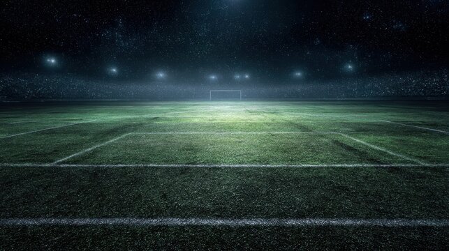 abstract football field at night creative background no logos no brands ar 169