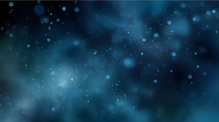Obraz premium A captivating abstract background featuring blue bokeh effects in soft focus, evoking a sense of mystery and tranquility.