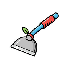 Colorful gardening tool with a leaf design, showcasing a modern aesthetic for gardening enthusiasts