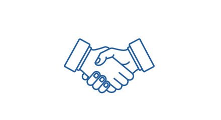 Handshake Icon – Business Agreement Symbol Vector Illustration