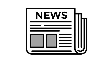 newspaper icon vector illustration