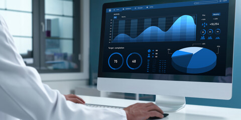 Business data dashboard provide brisk business intelligence analytic for marketing strategy planning