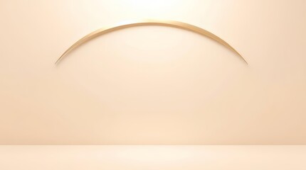 Champagne ribbon arc over calm voucher canvas