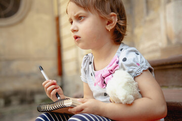 Tender childhood scene filled with focus and warmth.