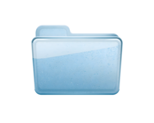 Sleek and Modern Blue Folder Icon for Digital Organization and Data Storage Solutions