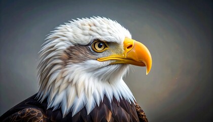 Obraz premium Majestic Bald Eagle Portrait: A Symbol of Freedom and Strength.