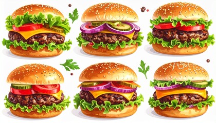 Delicious Burgers: A Mouthwatering Collection of Classic American Sandwiches.