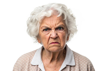 Angry Grandma cutout, transparent image.png. Doubt. Dislike. Hate. Prejudice. Arrogance. Malice.
