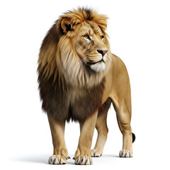 Fototapeta premium lion isolated on white background