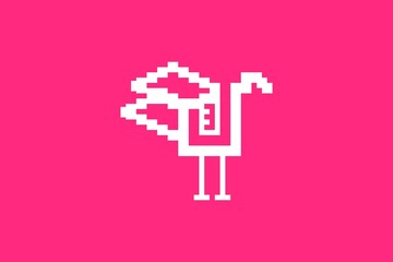 An illustration of a female flamingo symbol