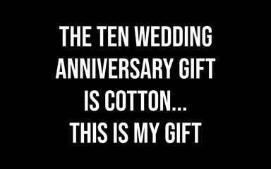 10th Wedding Anniversary Gifts Cotton Him Husband t-shirt quotes svg design