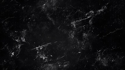 Black textured background with abstract white mineral patterns.
