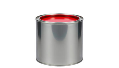 Creative Metal Paint Application Art Studio Visual Content Bright Environment Close-Up Viewpoint Open Metal Paint Concept