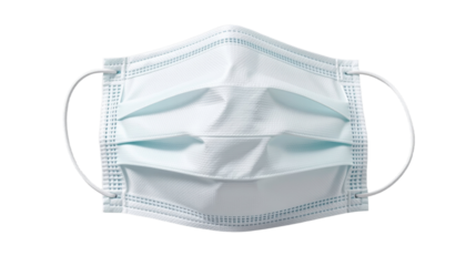 Medical Event White Disposable Masks in Healthcare Indoor Environment Close-Up View for Infection Control