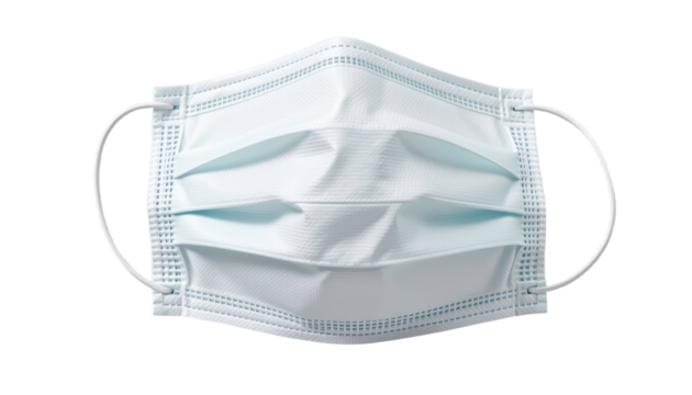 Medical Event White Disposable Masks in Healthcare Indoor Environment Close-Up View for Infection Control
