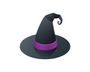 Captivating halloween witch hat illustration perfect for holiday designs and magical themes