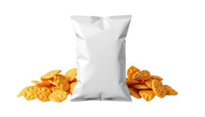 Snack Packaging Showcase Food Industry Product Photography Studio Environment Minimalist View Snack Concept