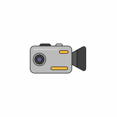 Minimalist Flat Style Camcorder Device Recording Electronic Modern Object