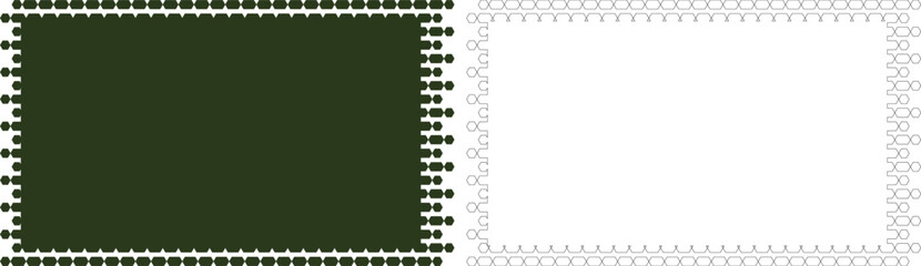Hand made Set of decorative borders simple vector design element for graphic design Vector