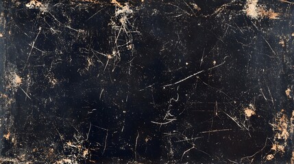 Aged, scratched, and worn dark surface texture with visible wear and tear.