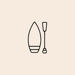 Surfing icon flat vector design.