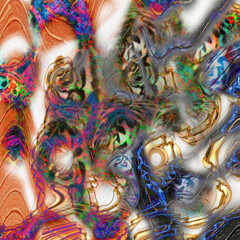 Fototapeta premium Colorful fashion print leopard designs.Fabric fashion pattern.Wave textile print design,illustration.Fractal colorful pattern.Print pattern illustration.New season fabric print.Textile fashion pattern