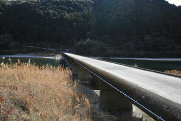 高知県越知町　片岡沈下橋