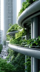 Elevated Green Urban Landscape