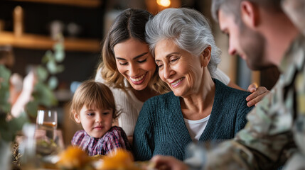 Multigenerational military family gathering family tradition service legacy multiple generations military heritage family bonds traditional values service continuity with