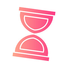 hourglass gradient icon