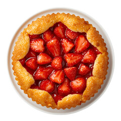 cake with strawberries