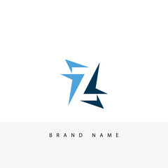 Abstract Letter Z Logo with Geometric Shapes for Branding