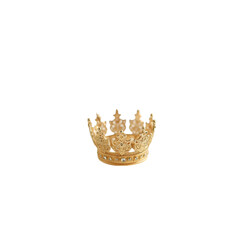 golden crown isolated on white background