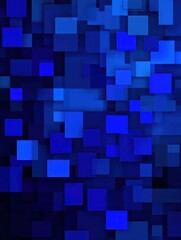 dark blue pixelated squares