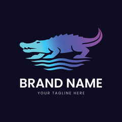 Vibrant Alligator Logo for Brand Identity