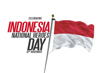 Indonesia National Heroes Day 10th November Illustration Design