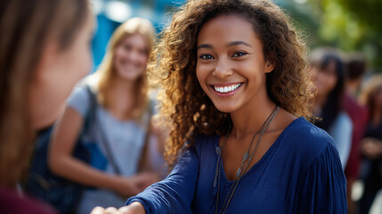 Friend group welcoming returning service member friendship reunion peer greeting friends gathering social reunion friend support group welcome friendship celebration with