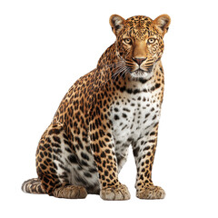 Obraz premium leopard png big cat png spotted leopard png standing leopard png wildlife png transparent background image