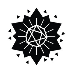 Obraz premium Animated Sigil Bloom And Collapse Loop Art