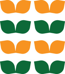 Seamless background with  leaves design 