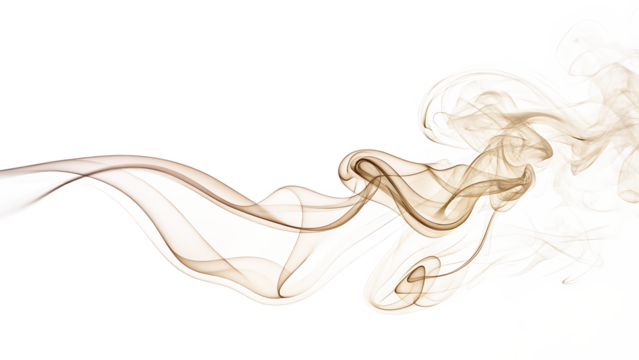 Elegant flowing golden fabric ribbons with soft light and translucent texture