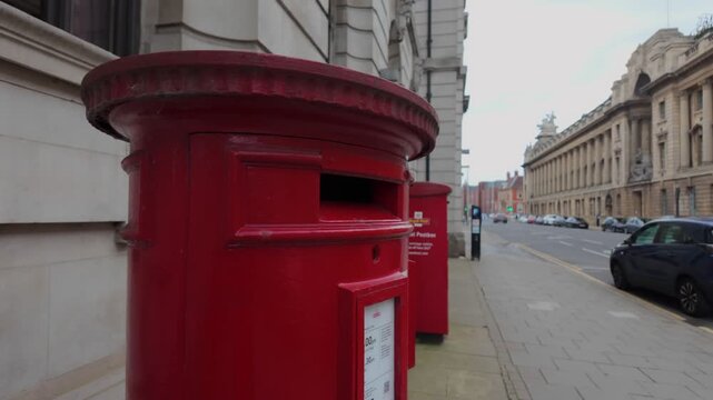 Red post box UK.